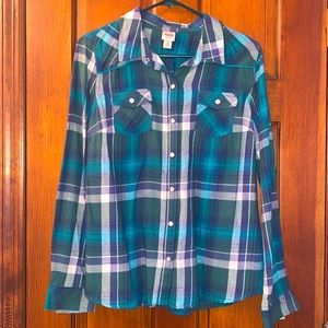 Mossimo Plaid Flannel Shirt